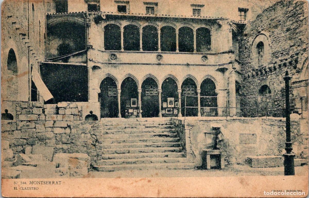 Postales: Montserrat - El Claustro - LB / Thomas 544 - Sin dividir - 139x89mm