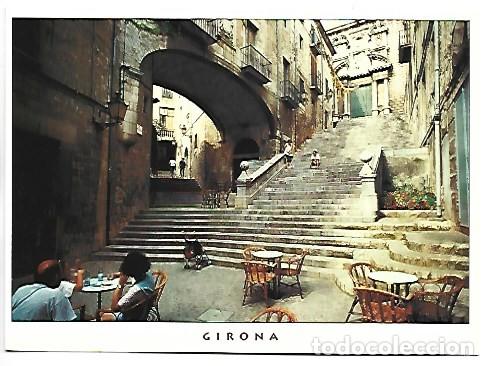 Postales: PUJADA DE SAN DOMENEC. PALAU D&acute;AGULLANA. ESGLESIA DE SANT MARTI.- GIRONA
