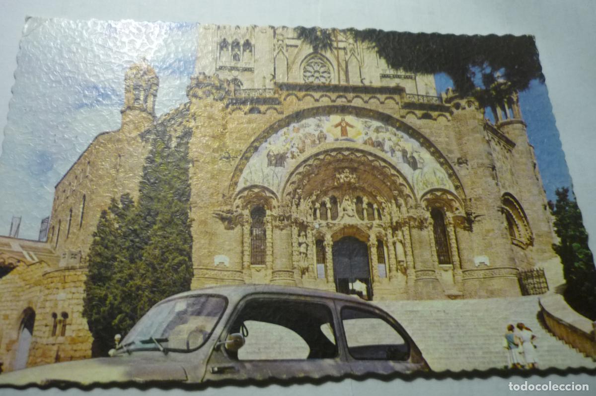 Postales: postal barcelona templo expiatorio sgdo corazon-fachada circulada