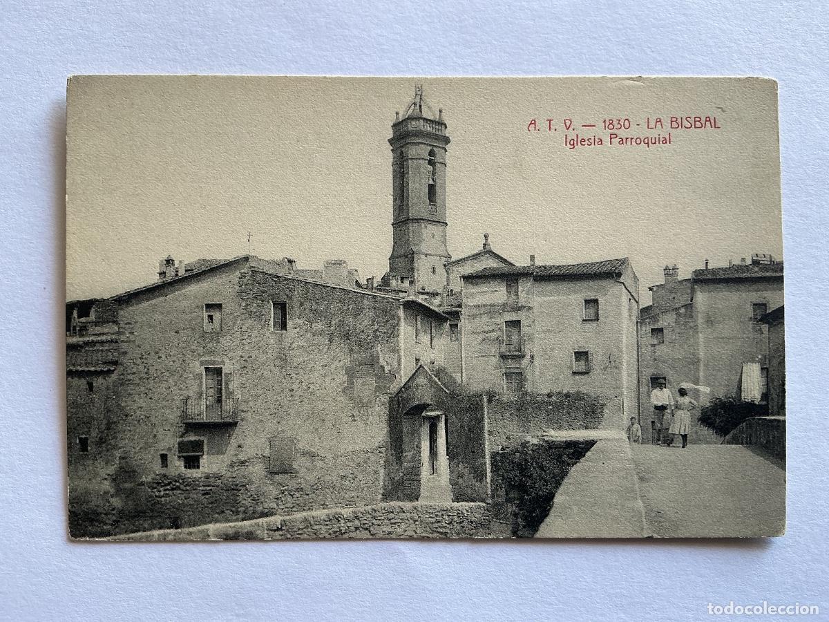 Postales: POSTAL A.T.V. 1830 IGLESIA PARROQUIAL LA BISBAL GERONA GIRONA