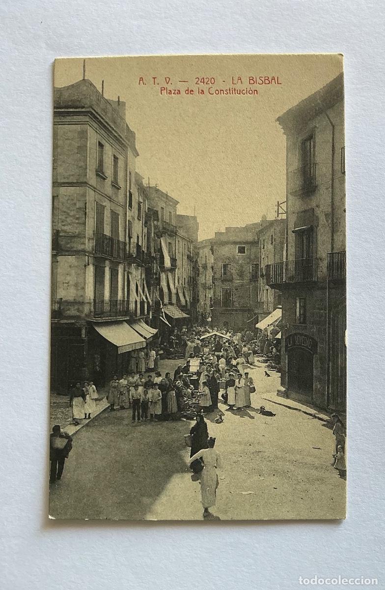 Postales: POSTAL A.T.V. 2420 MERCADO ANIMADO PLAZA CONSTITUCI&Oacute;N LA BISBAL GERONA GIRONA