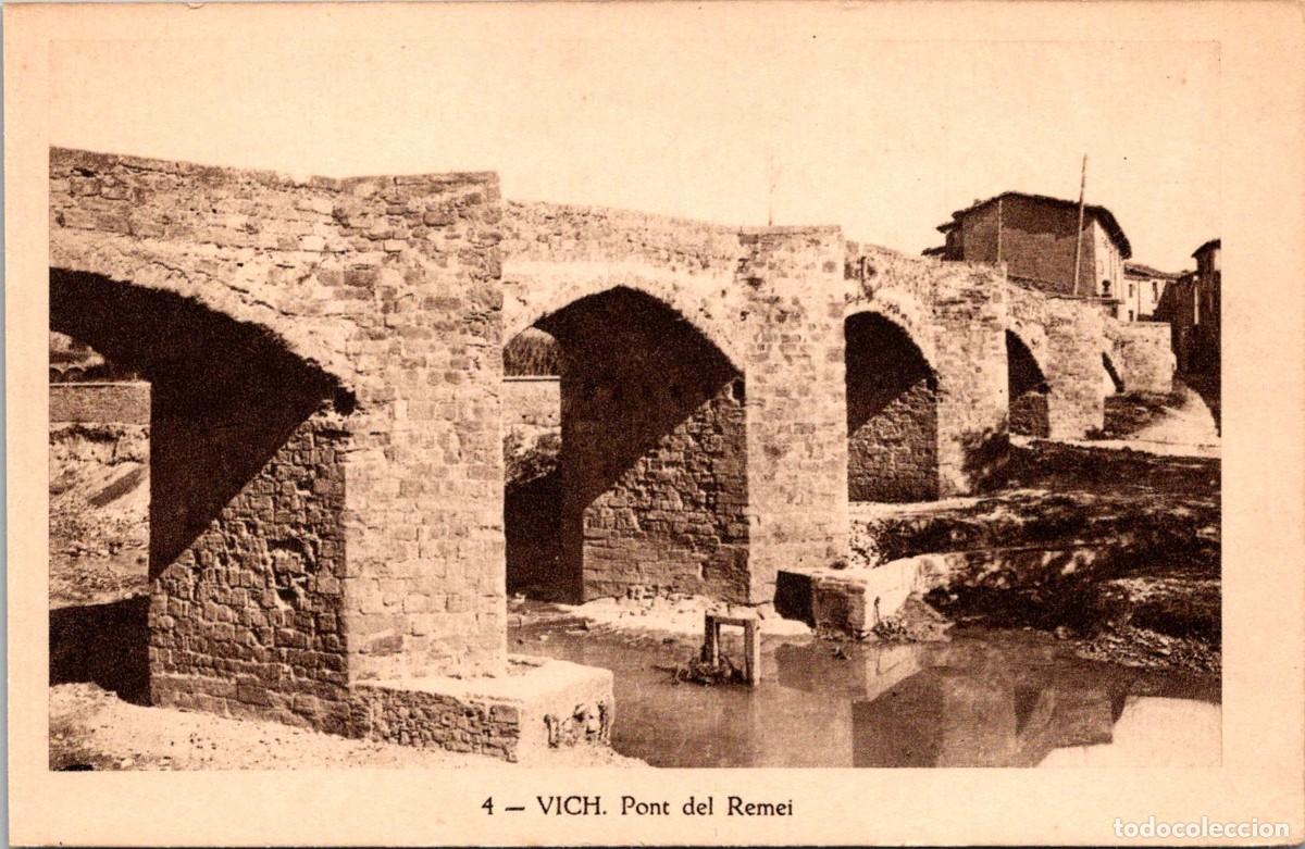 Cartoline: Vich - Pont del Remei - TB - Huecograbado Mumbr&uacute; 4 - 139x90mm