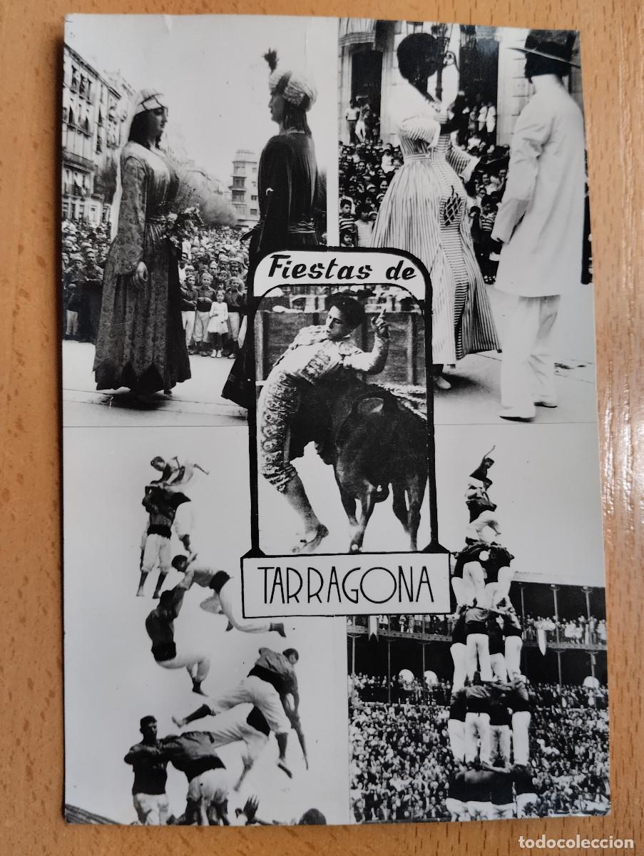 Postales: TARRAGONA Varios aspectos de las Fiestas de Tarragona Chinchilla GIGANTES..