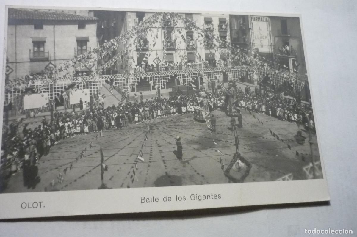 Postales: postal olot baile gigantes circulada 1958,..cm