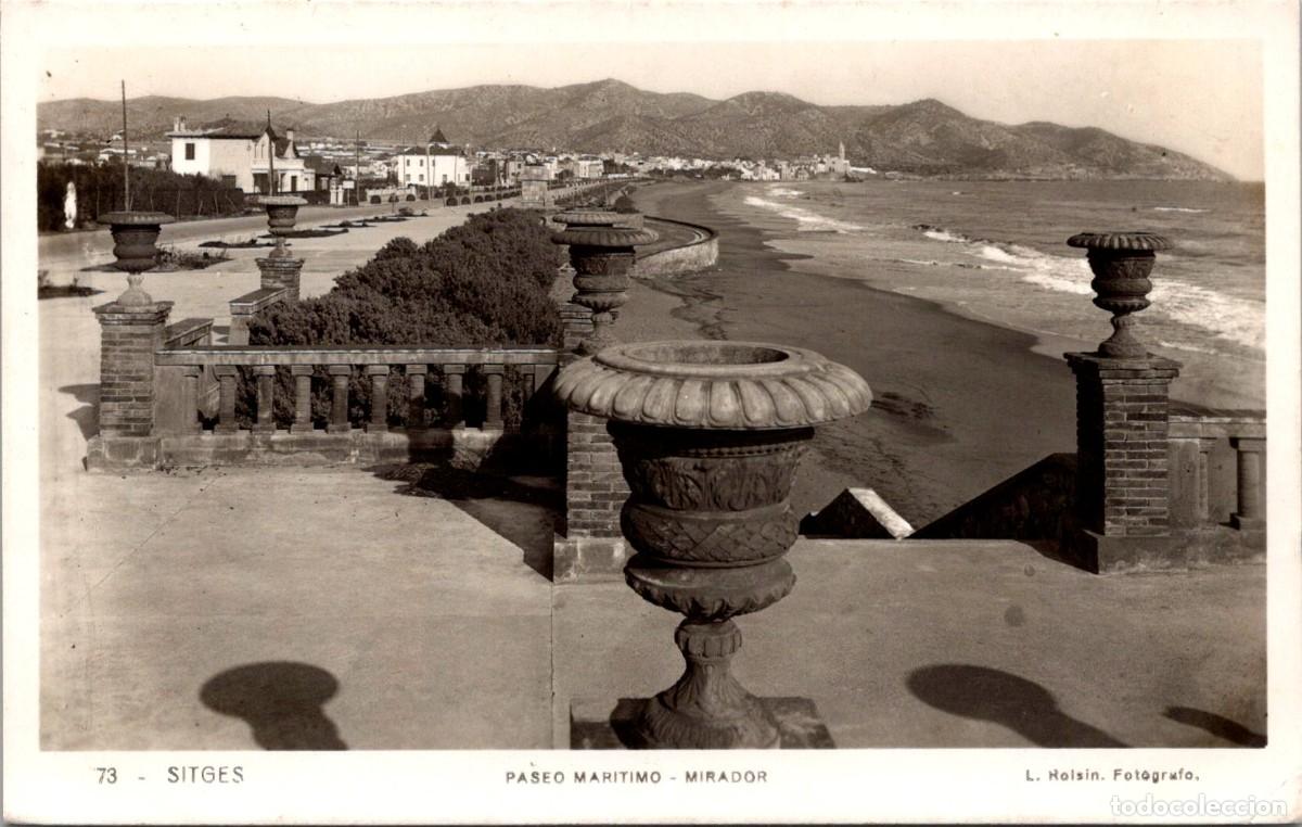 Postales: Sitges - Paseo Mar&iacute;timo - Mirador - Roisin 73 - 141x89mm