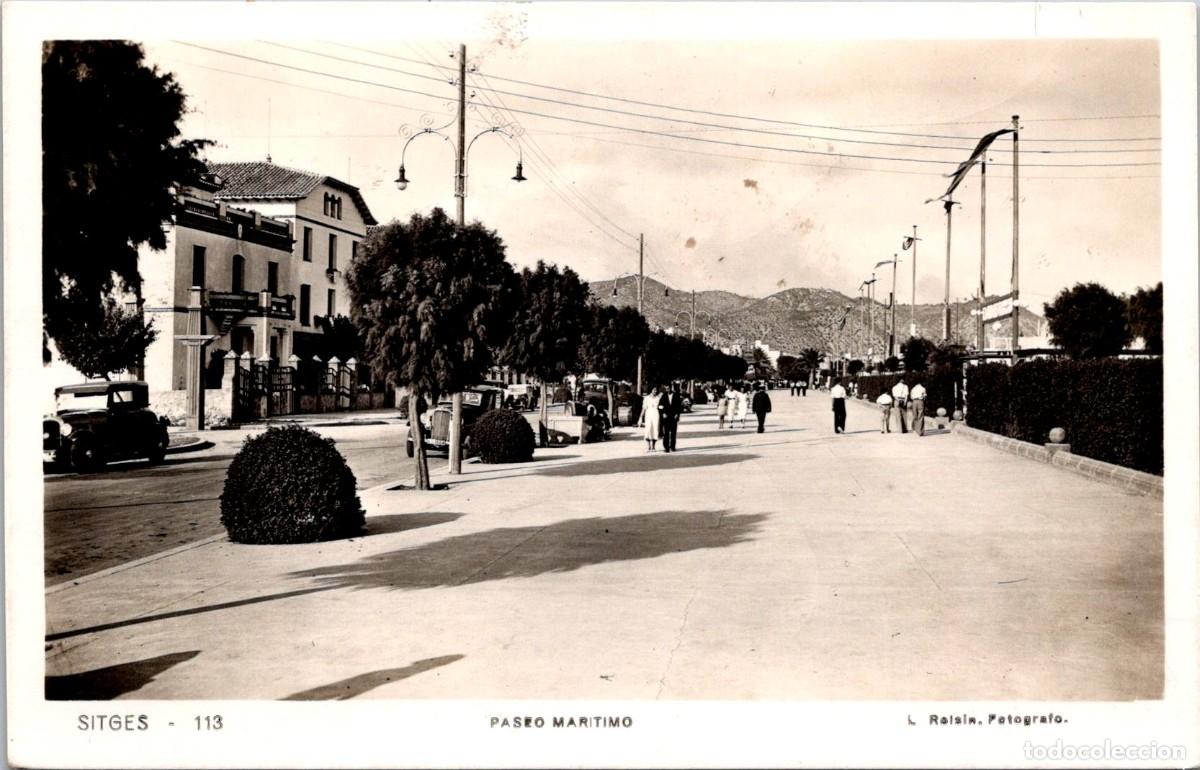 Postales: Sitges - Paseo Mar&iacute;timo - Roisin 113 - 141x89mm
