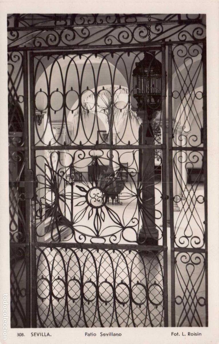 Postales: TARJETA POSTAL N 308 SEVILLA PATIO SEVILLANO FOT. L. ROISIN