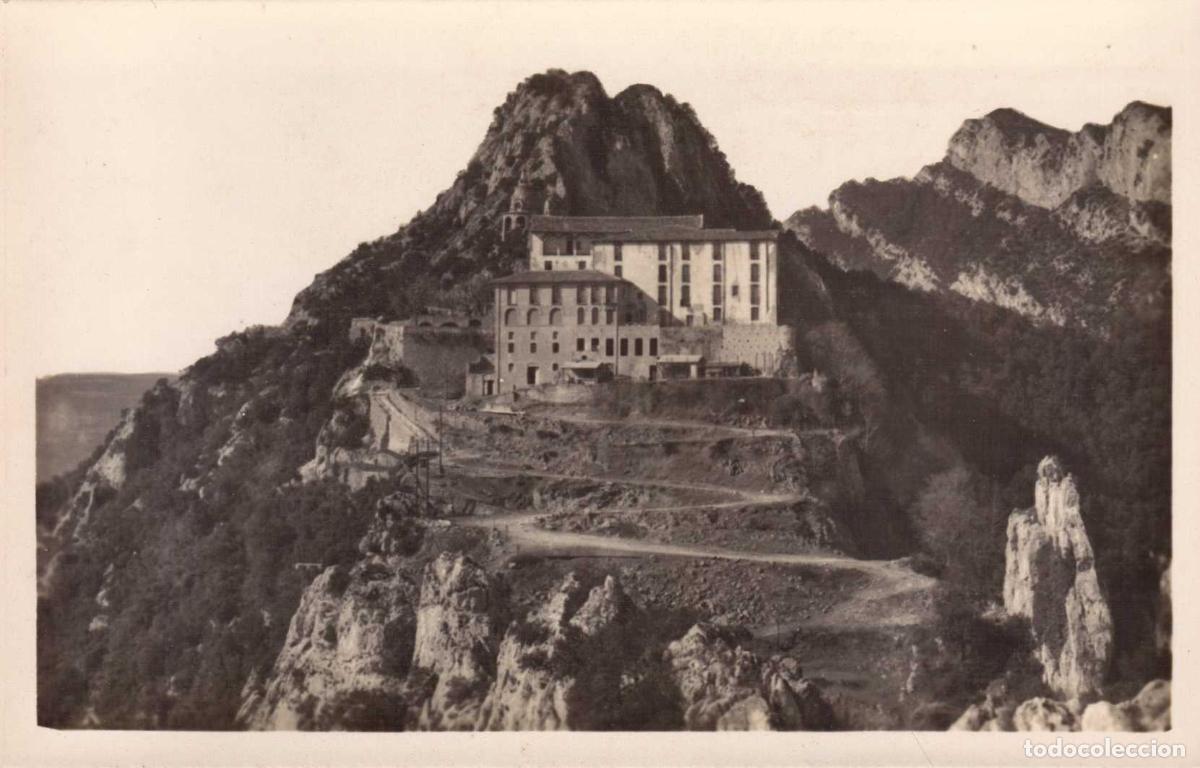 Postales: TARJETA POSTAL BERGA VISTA GENERAL DEL SANTUARIO DE QUERALT EDITORIAL FOTOGRAFICA BARCELONA