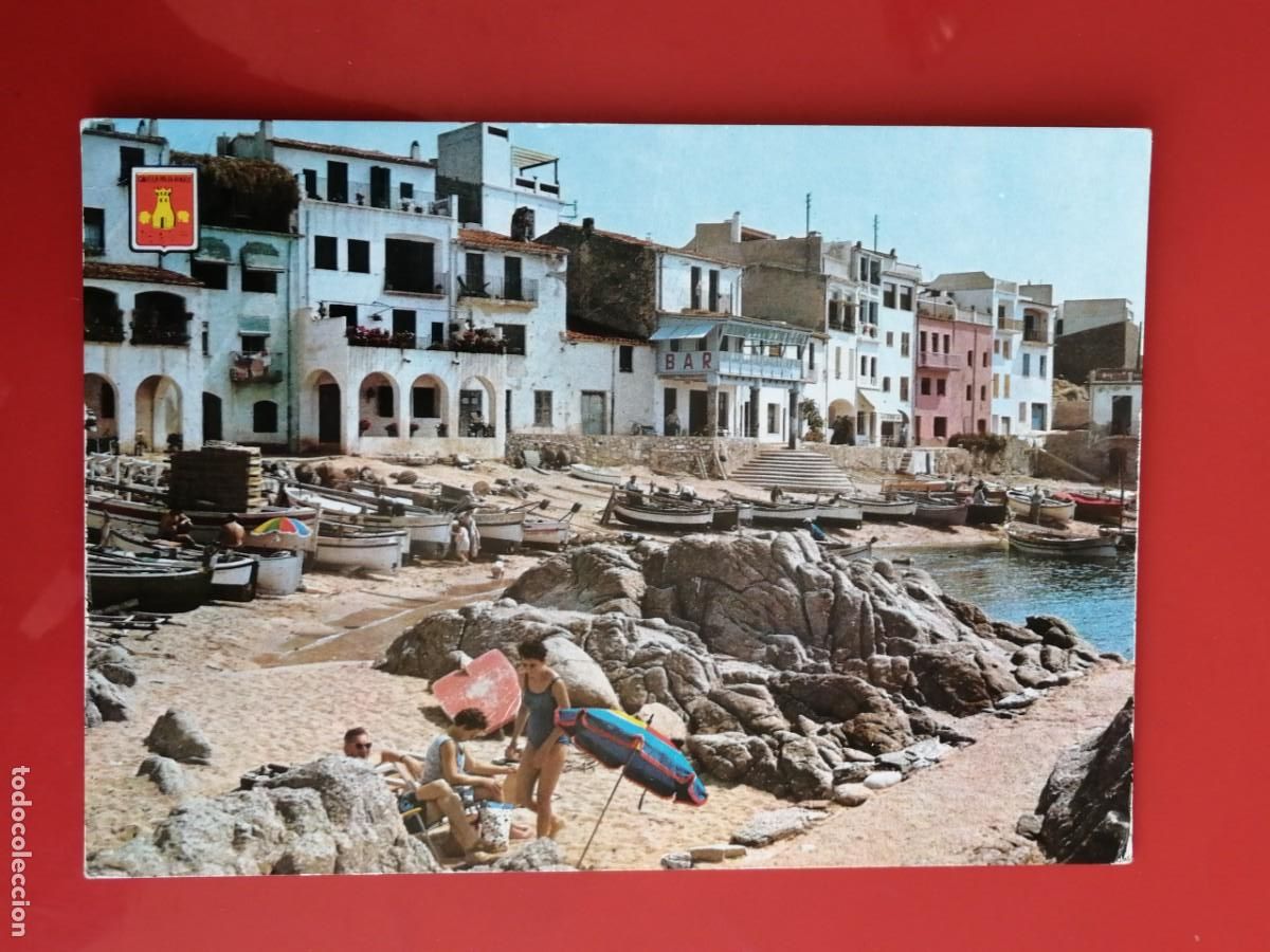 Postales: POSTAL 18494 ESCRITA-SOBERANAS 331 CALELLA DE PALAFRUGELL GIRONA PLAYA BA&Ntilde;ISTAS