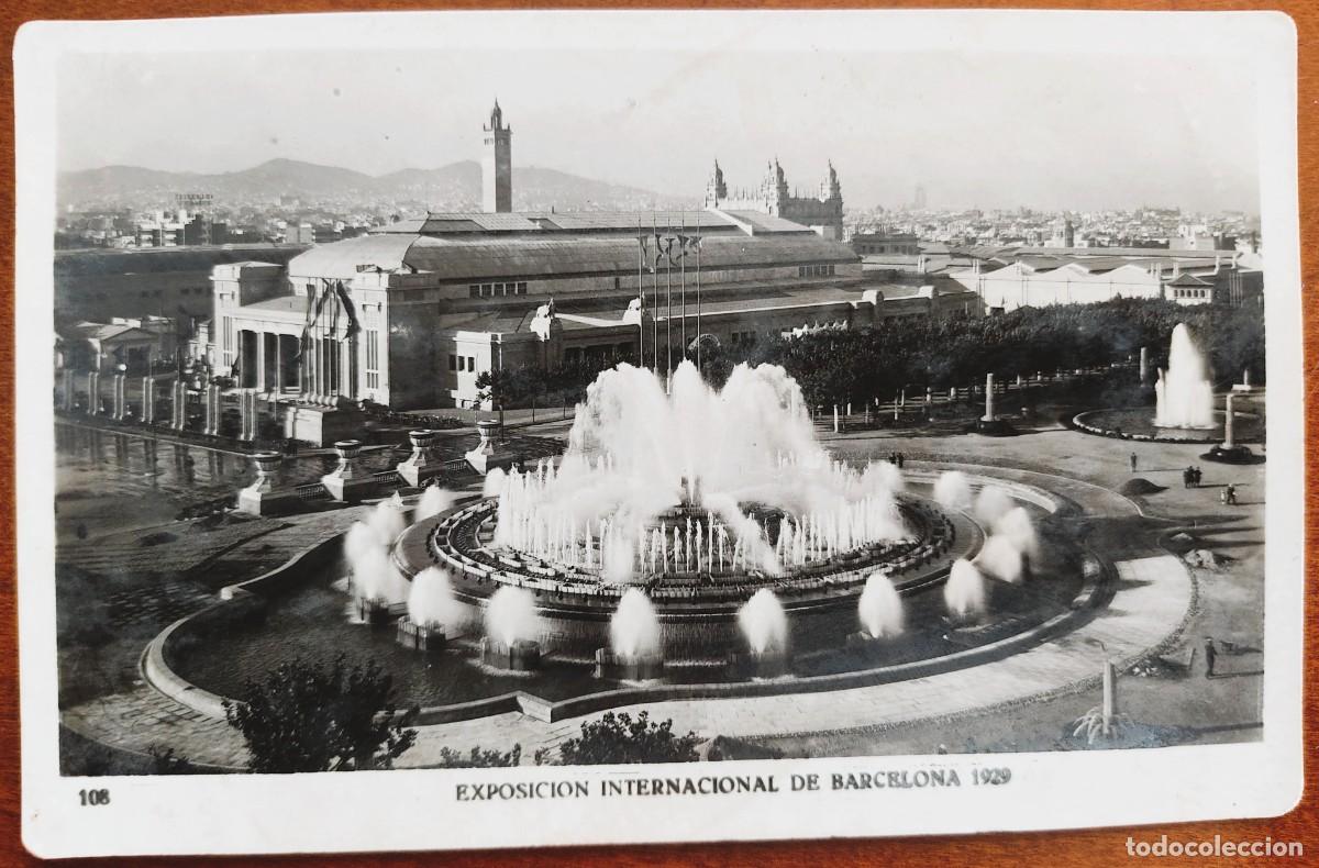 Postales: 108. EXPOSICI&Oacute;N INTERNACIONAL DE BARCELONA 1929. FUENTE MONUMENTAL