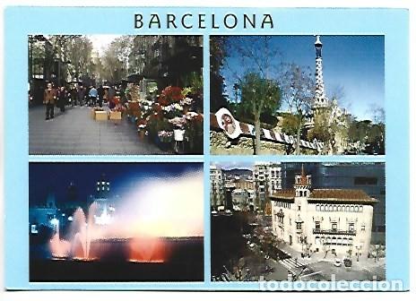 Postales: 4 VISTAS DE BARCELONA