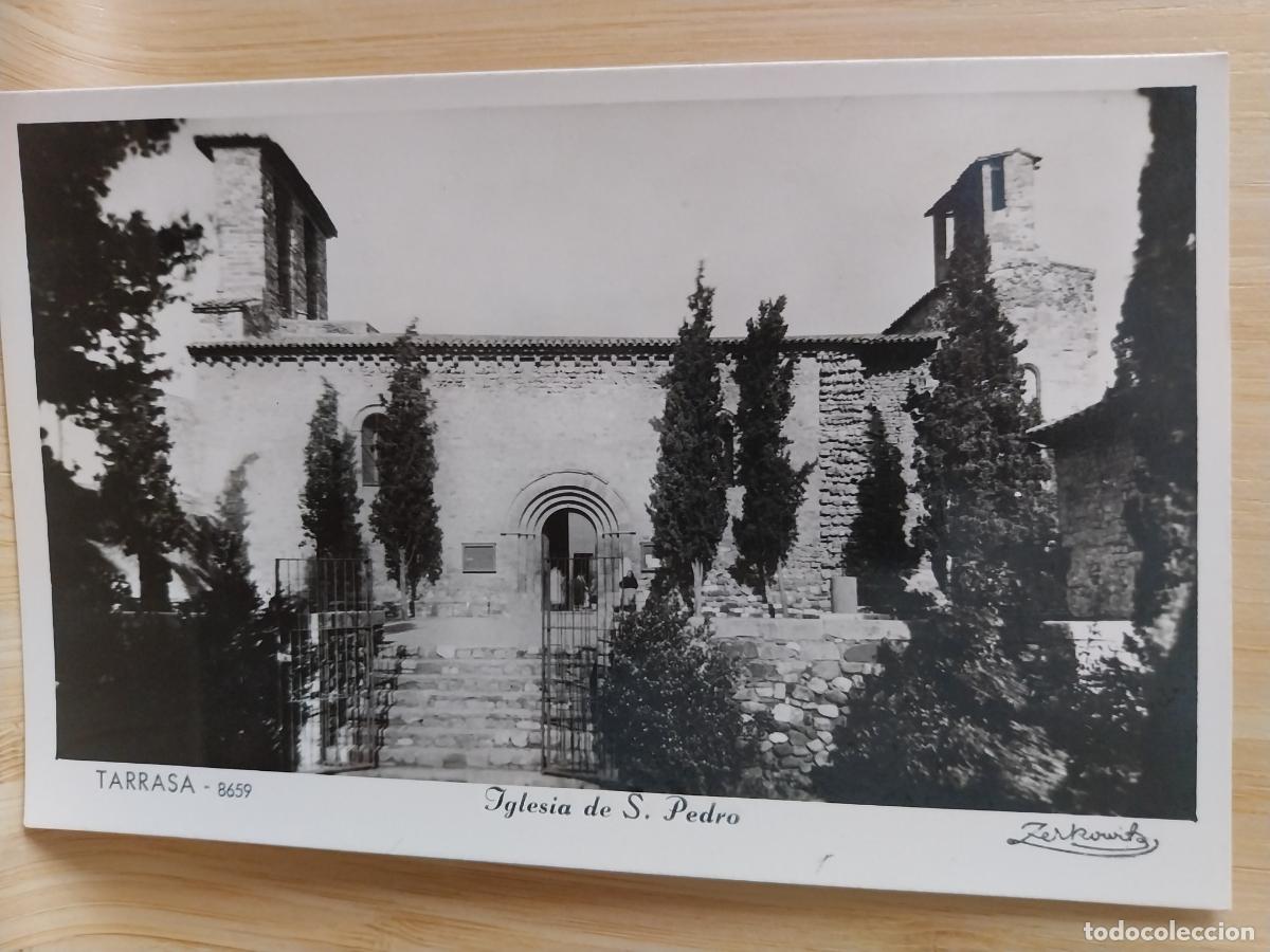 Postales: TARRASA IGLESIA SAN PEDRO ED ZERKOWITZ 8659 SC ORIGINAL BN PRECIOSA ANIMADA