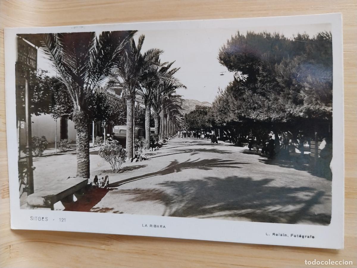 Postales: SITGES LA RIBERA ED ROISIN 121 CIRCULADA A&Ntilde;O 1934 PARQUE ANIMADO PRECIOSA IMAGEN