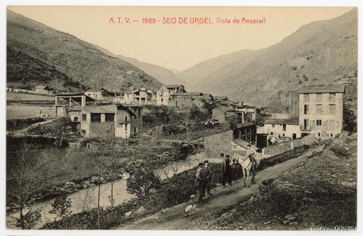 Postales: a11162 seu d'urgell vista de anserall atv n&ordm;1988 sc animada