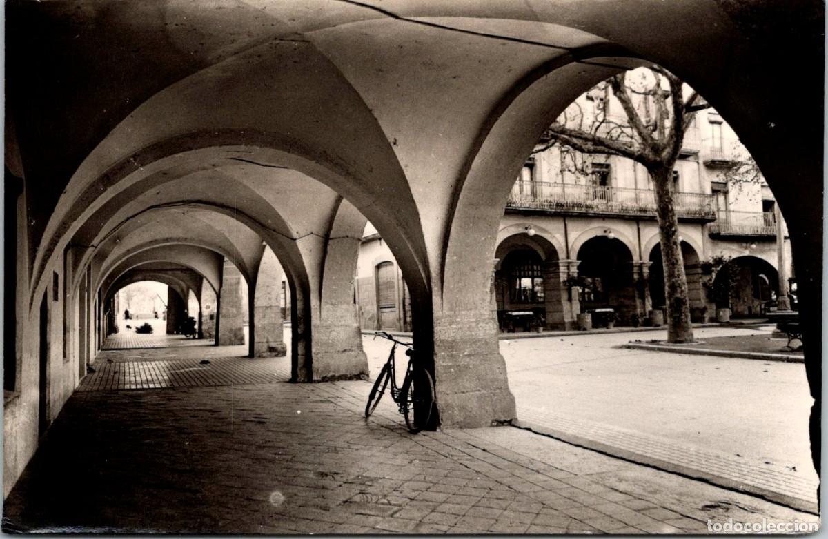 Postales: Ba&ntilde;olas - Plaza de Espa&ntilde;a - Ed. Fot. Bosch - 140x91mm - Bicicleta