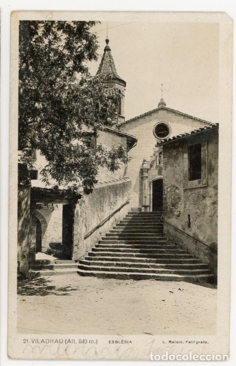 Postales: a11188 Viladrau Esglesia Roisin N &ordm;21 circulada 1939 fotografica