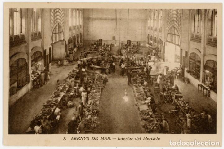 Postales: a11198 Arenys De Mar Interior Del Mercado N&ordm;7 sc