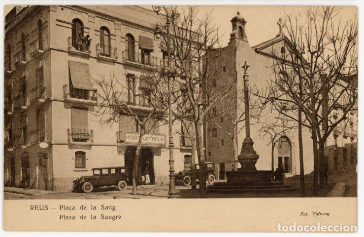Postales: a11199 Reus Plaza De La Sangre Valveny sc garaje reus automoviles