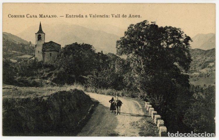 Postales: a11200 Valencia D'aneu Entrada Comers Casa Masano sc