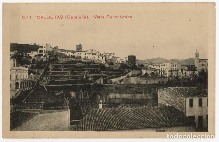 Postales: a11205 caldetes vista panoramica n&ordm;1 sc reverso sin dividir