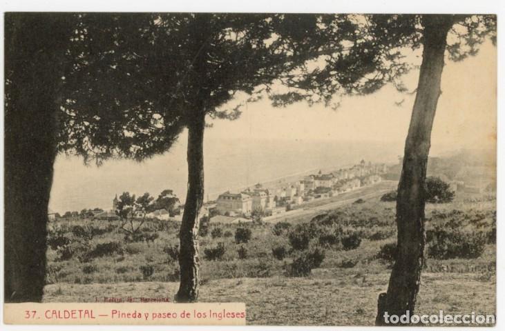 Postales: a11210 caldetes pineda y paseo de los ingleses n&ordm;37 sc error tipografico