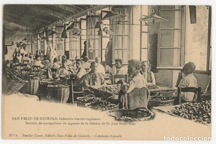 Postales: a11212 Sant Feliu Guixols Industria Corcho Taponera Seccion De Escogedores De Tapones sc rev sin div