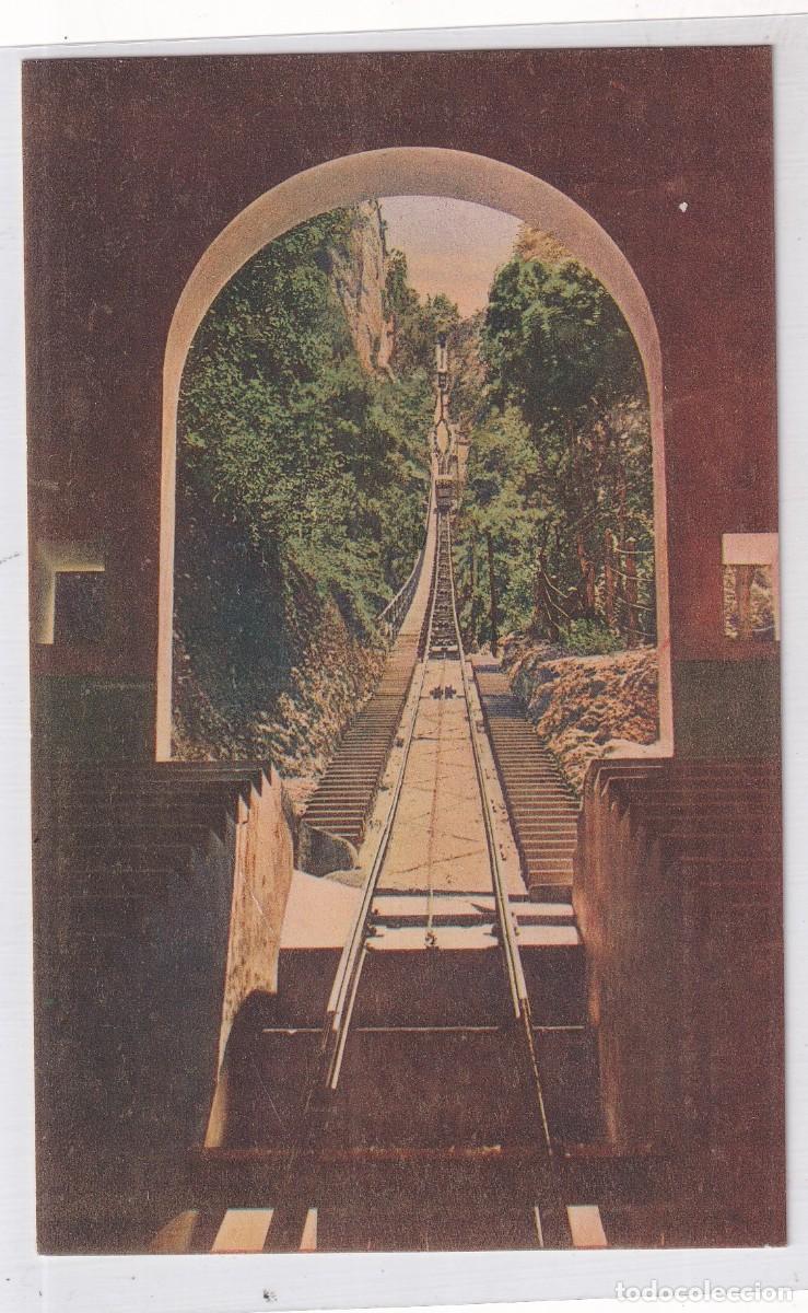 Postales: Funicular de Montserrat a St Joan. n&ordm; 4 L&iacute;nea desde estaci&oacute;n . Edici&oacute;n Arte Zerkowitz Barcelona