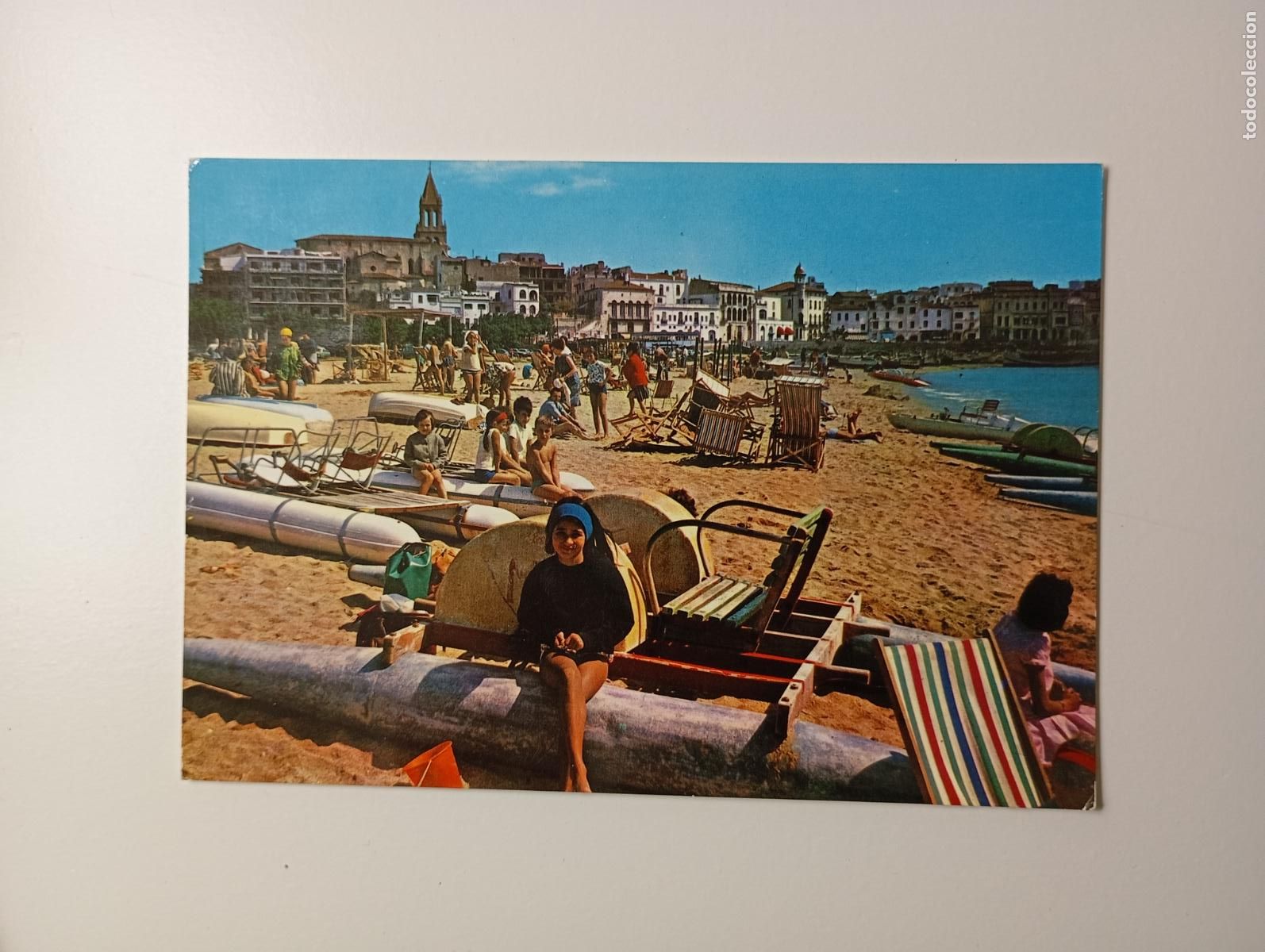 Postales: POSTAL DE PALAM&Oacute;S. COSTA BRAVA. PLAYA. TDKP29C