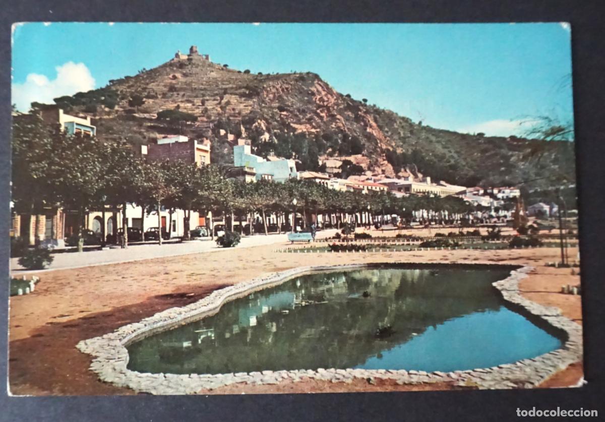 Postales: Blanes (Costa Brava), Paseo. Postal circulada con sello y matasellos de Blanes a&ntilde;o 1961