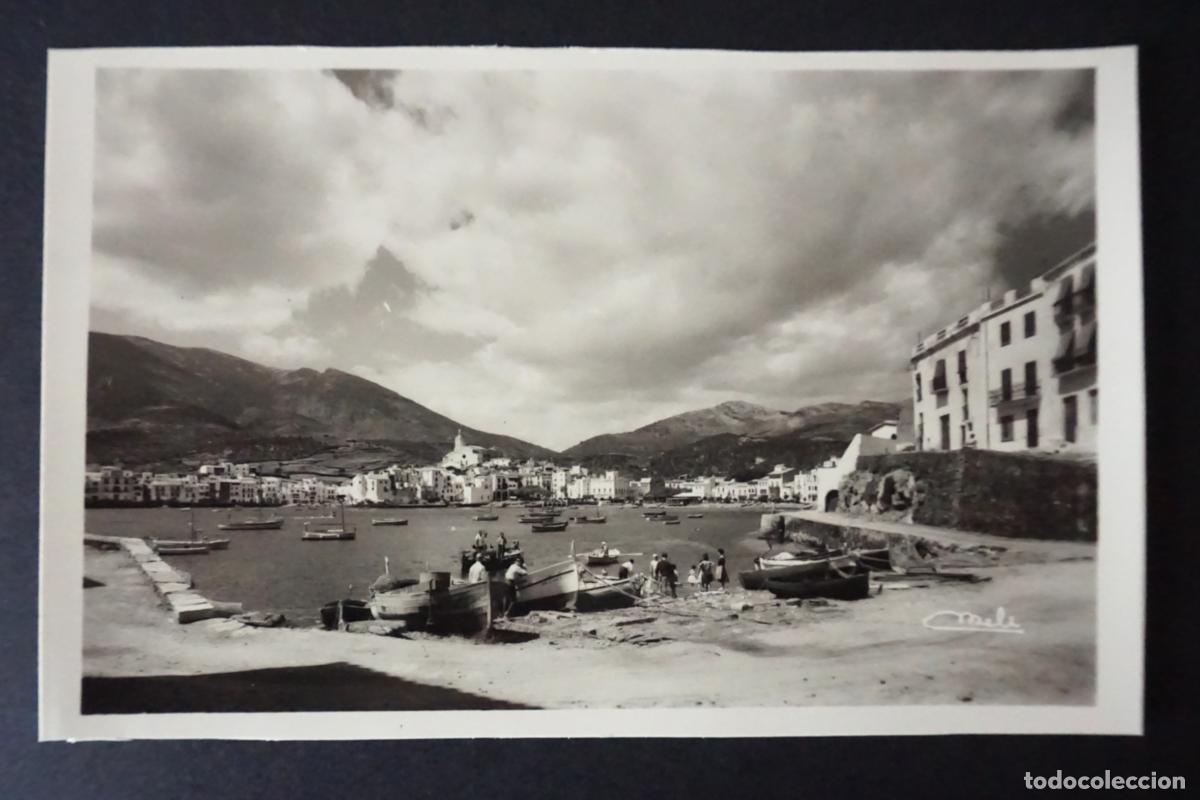 Postales: Cadaqu&eacute;s, Playa de Pianc, antigua postal sin circular - Foto 1
