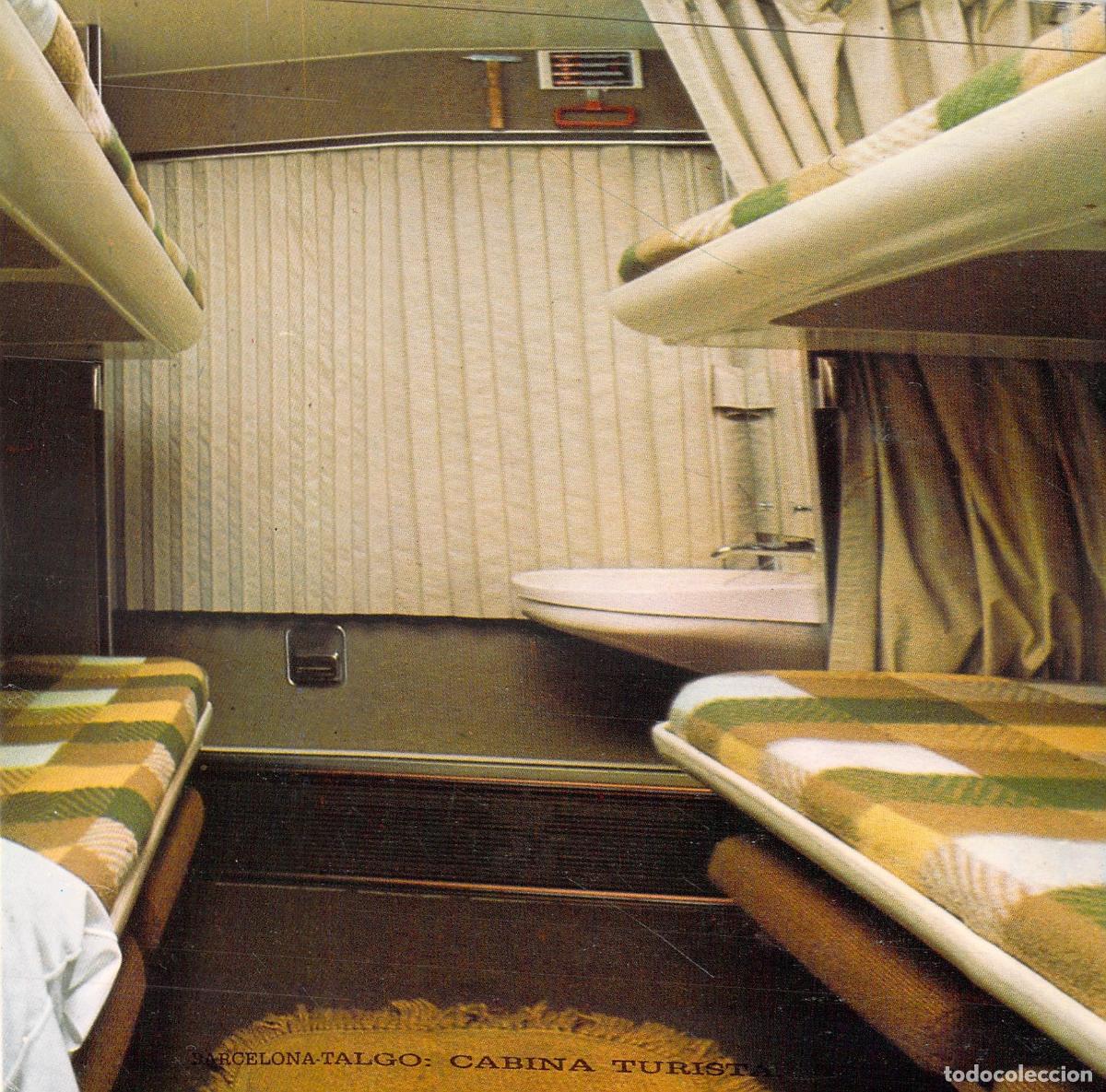 Postales: Postal Cabina Turista Tren Barcelona-Talgo
