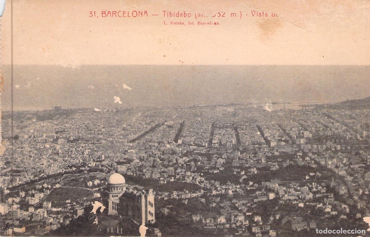 Postales: Postal Barcelona Vista Panor&aacute;mica desde el Tibidabo L. Roisin
