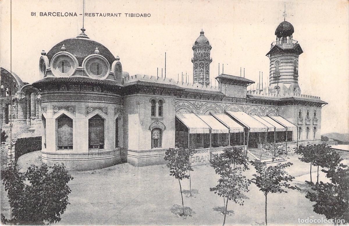 Postales: Postal del Gran Restaurante Tibidabo en Barcelona