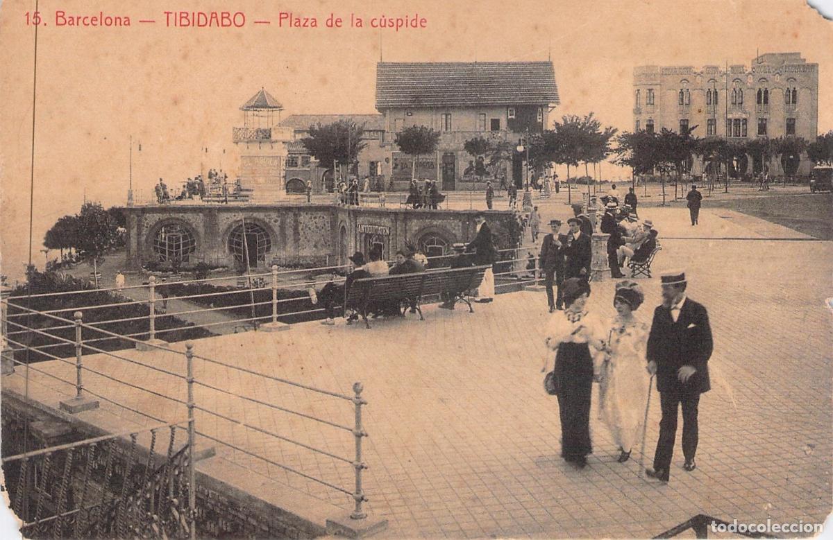 Postales: Postal de Barcelona Tibidabo Plaza de la c&uacute;spide por L. Roisin