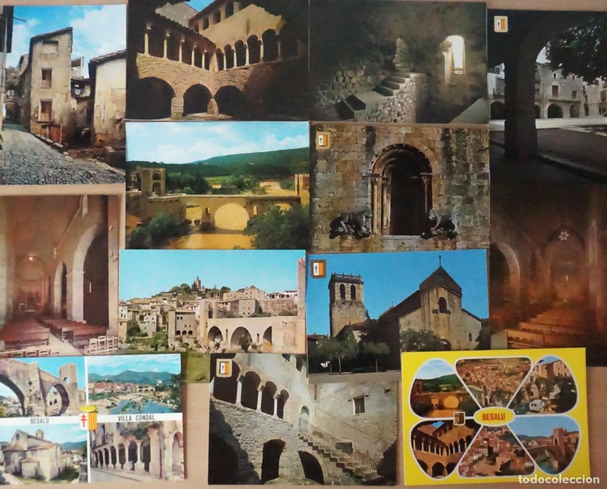 Postales: 14 postales de Basal&uacute; (Girona) sin circular, algunas llevan la fecha agosto de 1979, ver fotos