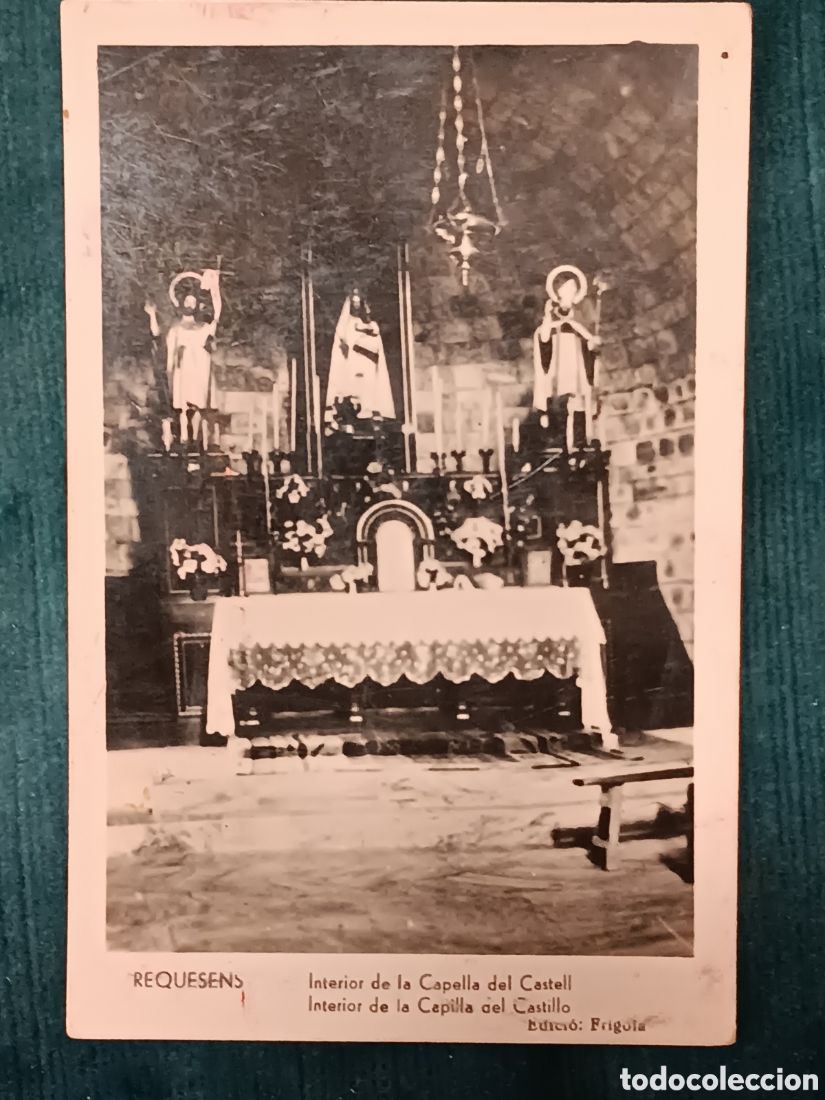 Postales: REQUESENS. Interior de la Capella del Castell