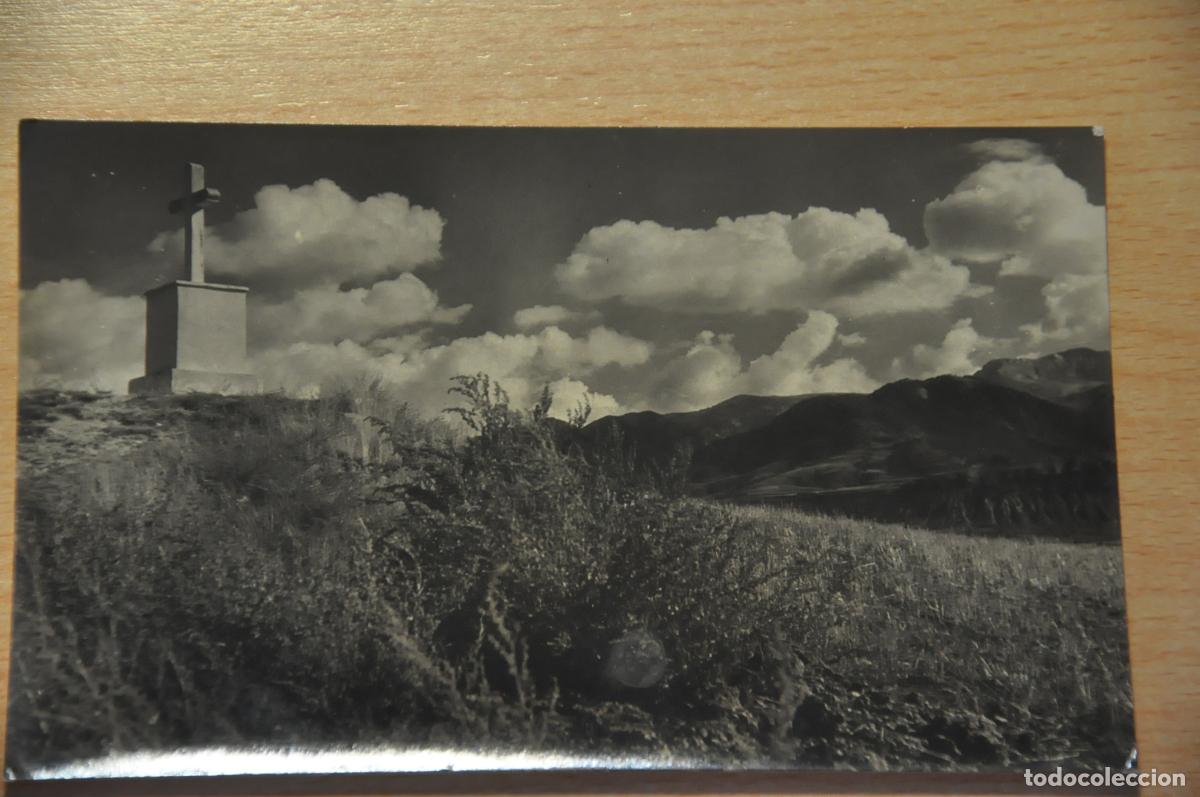 Postales: postal prullans de cerda&ntilde;a, cruz de termino, foto cuyas
