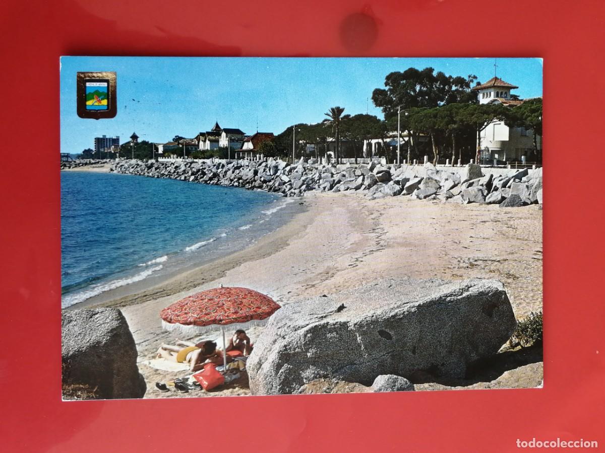 Postales: POSTAL 18540 MAT.1980S-ESCUDO DE ORO 4814 SAN VICENTE MONTALT BARCELONA PLAYA P&ordm; M.CASA-RIERA