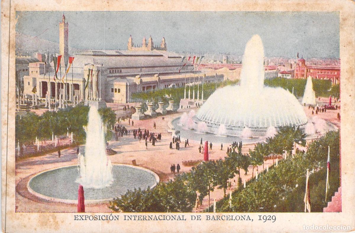 Postales: Postal de la Fuente M&aacute;gica, Exposici&oacute;n Internacional de Barcelona