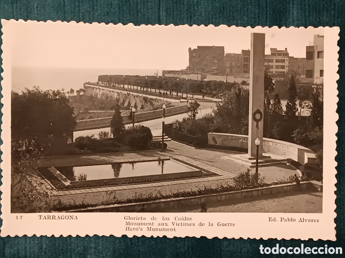 Postales: 17 TARRAGONA. Glorieta de los Ca&iacute;dos