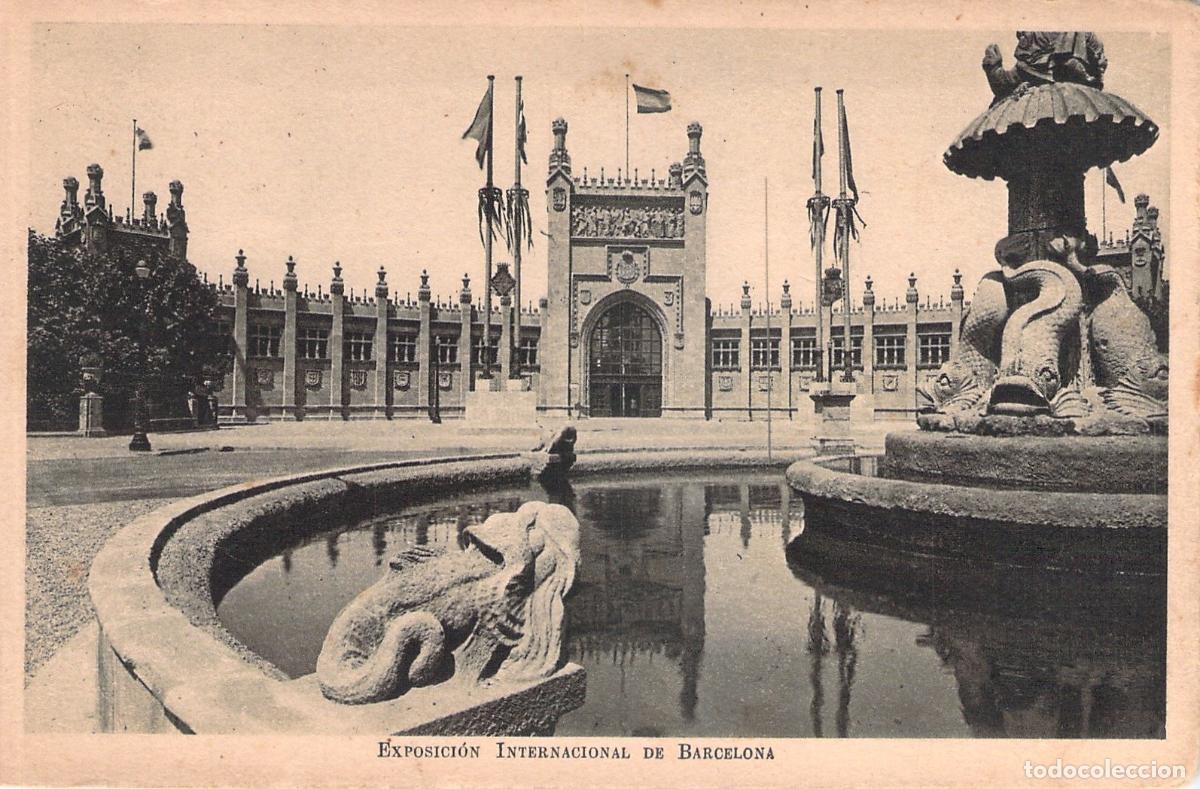 Postales: Postal Palacio de las Diputaciones Exposici&oacute;n Internacional Barcelona