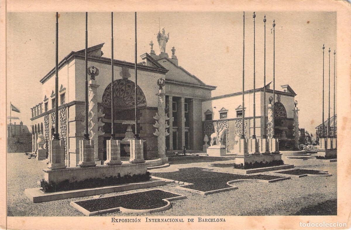 Postales: Postal Pabell&oacute;n de Italia Exposici&oacute;n Internacional Barcelona
