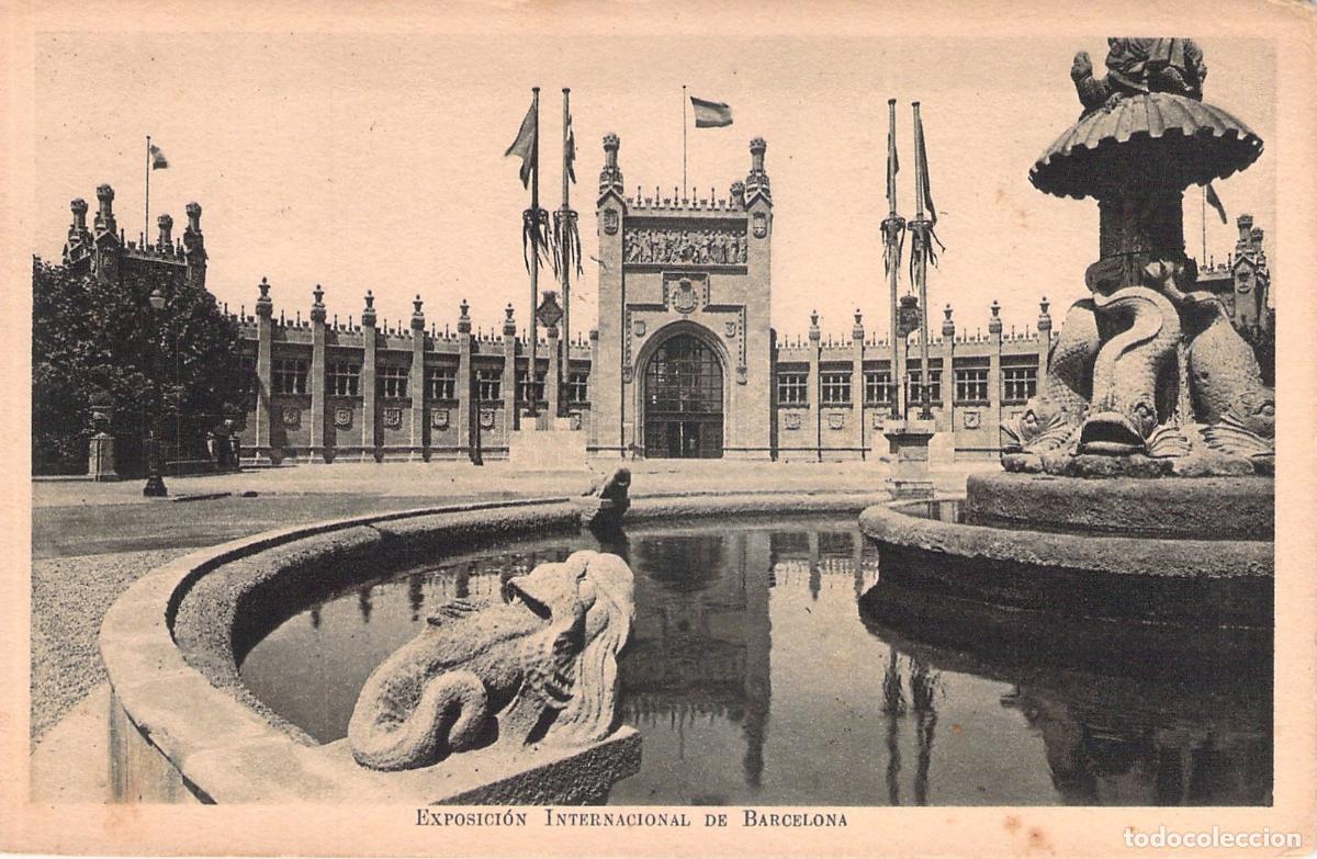Postales: Postal Palacio de las Diputaciones, Exposici&oacute;n Internacional de Barcelona