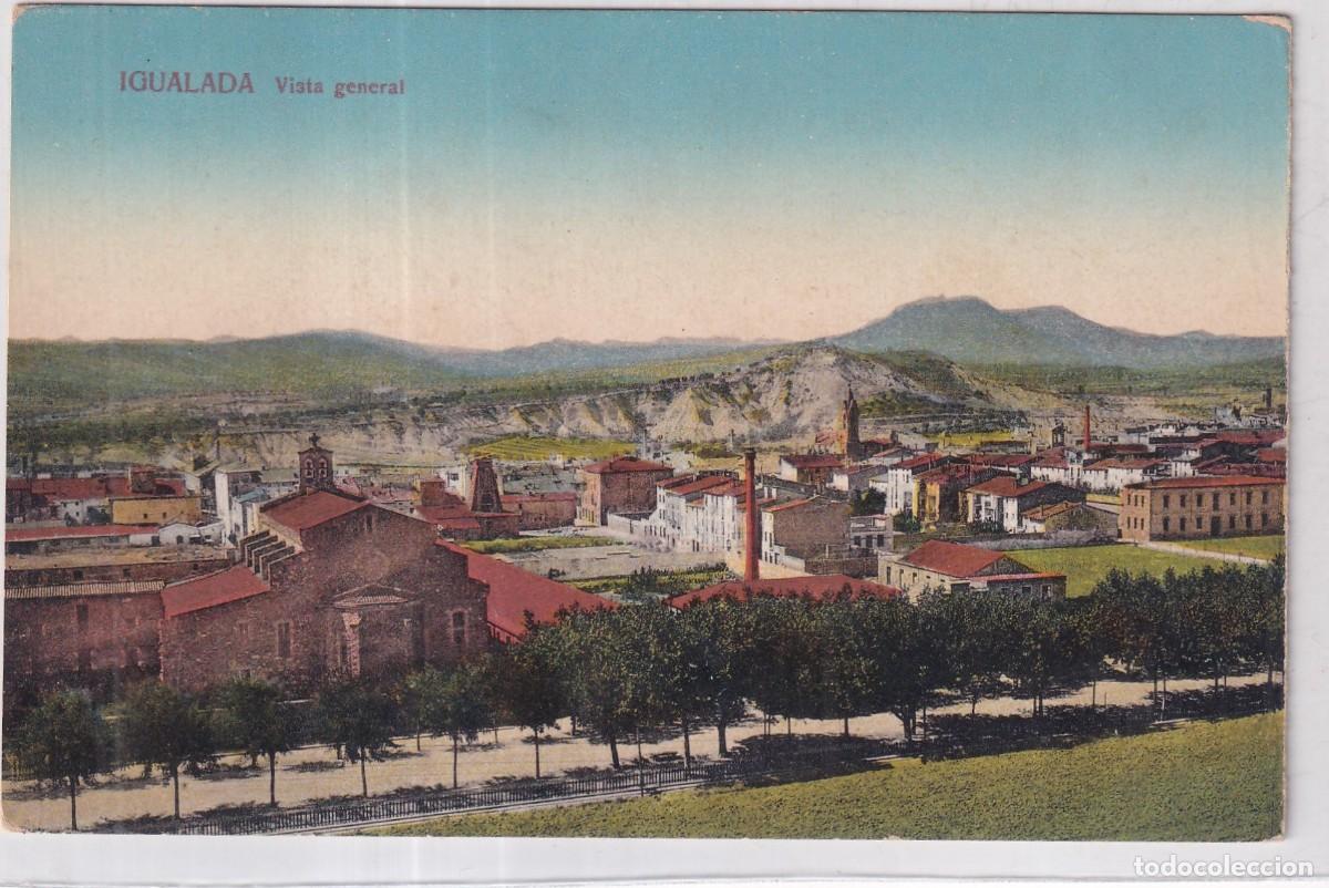 Postales: Igualada. Vista general. Escrita. Sin circular. Ed Nicol&aacute;s Poncell.