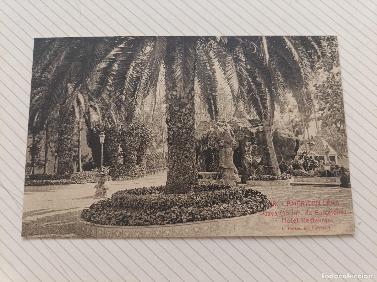 Postales: Gav&aacute;. American lake, postal antigua
