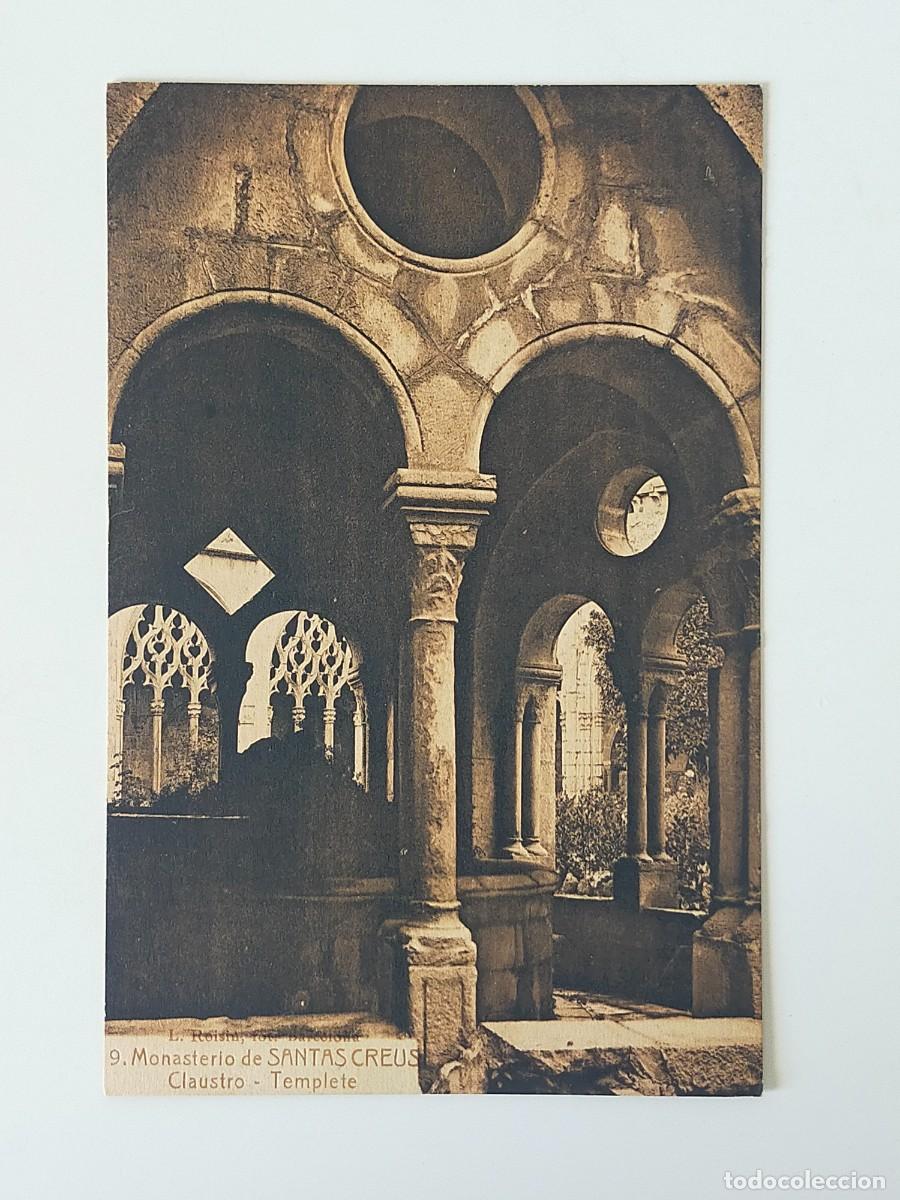 Postales: Tarjeta Postal TARRAGONA: Monasterio Santas Creus, Claustro Templete - Fot L Roisin - S/C