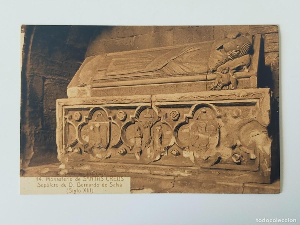 Postales: Tarjeta Postal TARRAGONA: Monasterio Santas Creus, Sepulcro Bernardo de Salva - Fot L Roisin - S/C