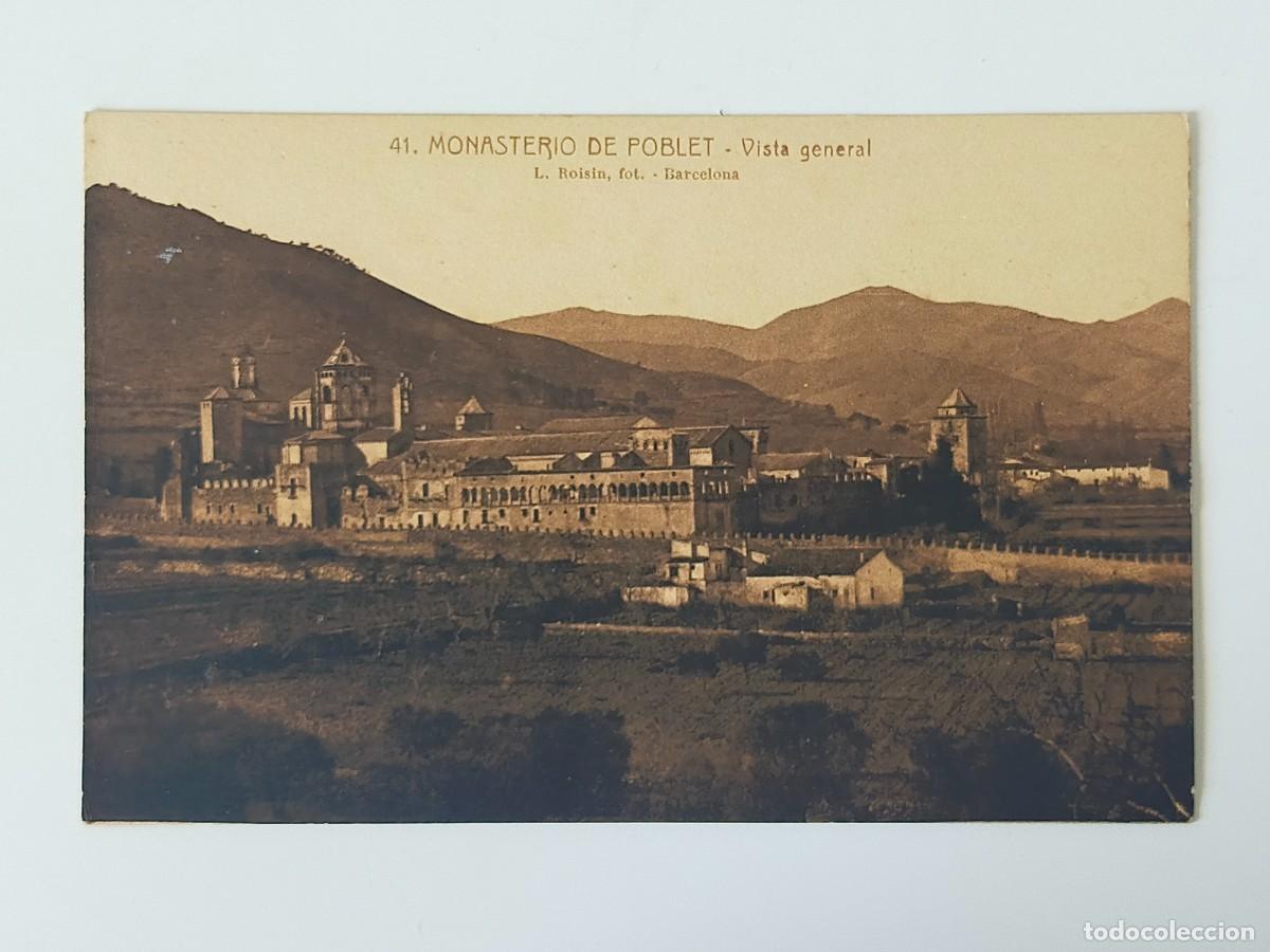 Postales: Tarjeta Postal TARRAGONA: Monasterio de Poblet, Vista General - Fot L Roisin - S/C