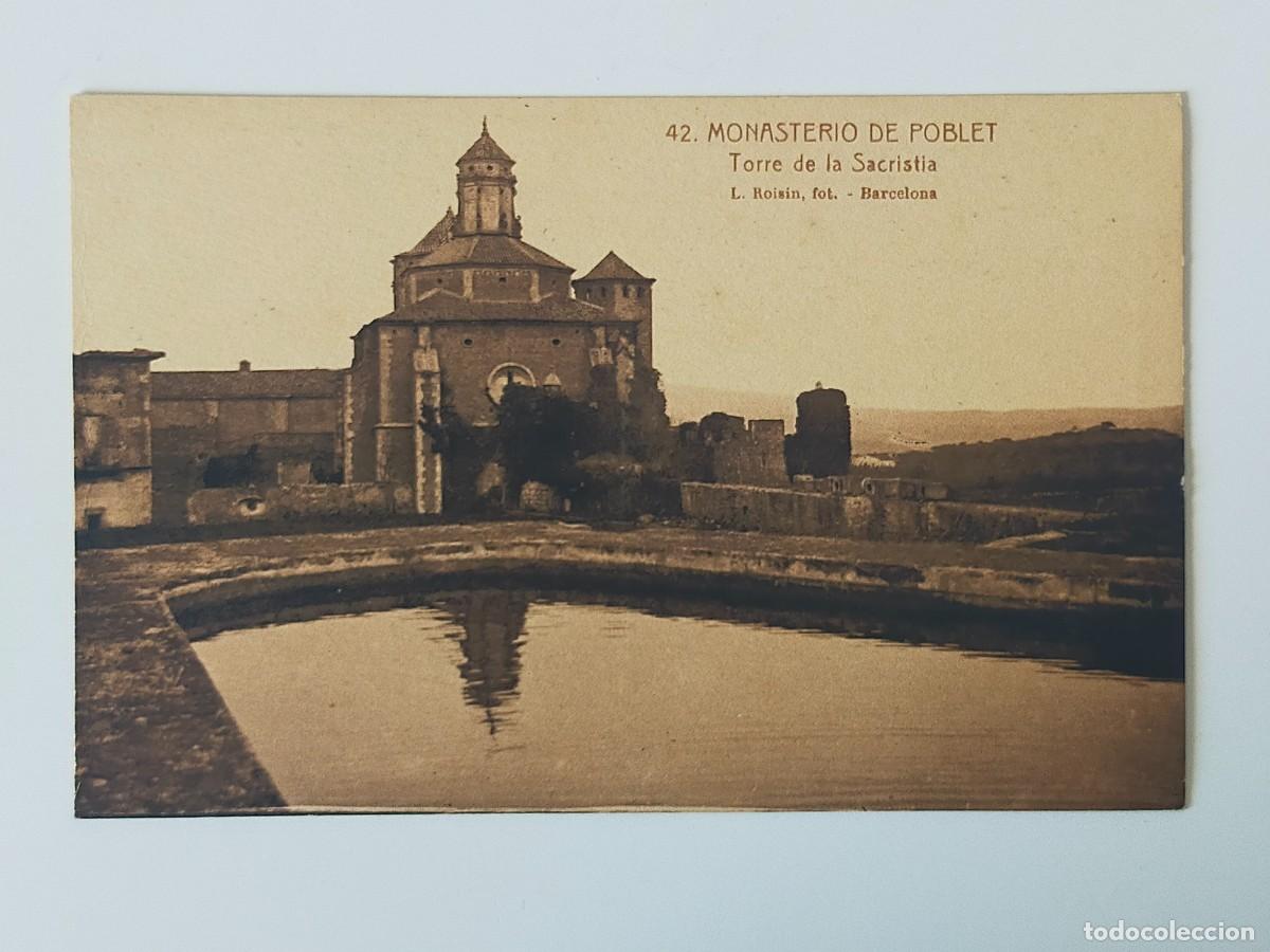 Postales: Tarjeta Postal TARRAGONA: Monasterio de Poblet, Torre de la Sacristia - Fot L Roisin - S/C