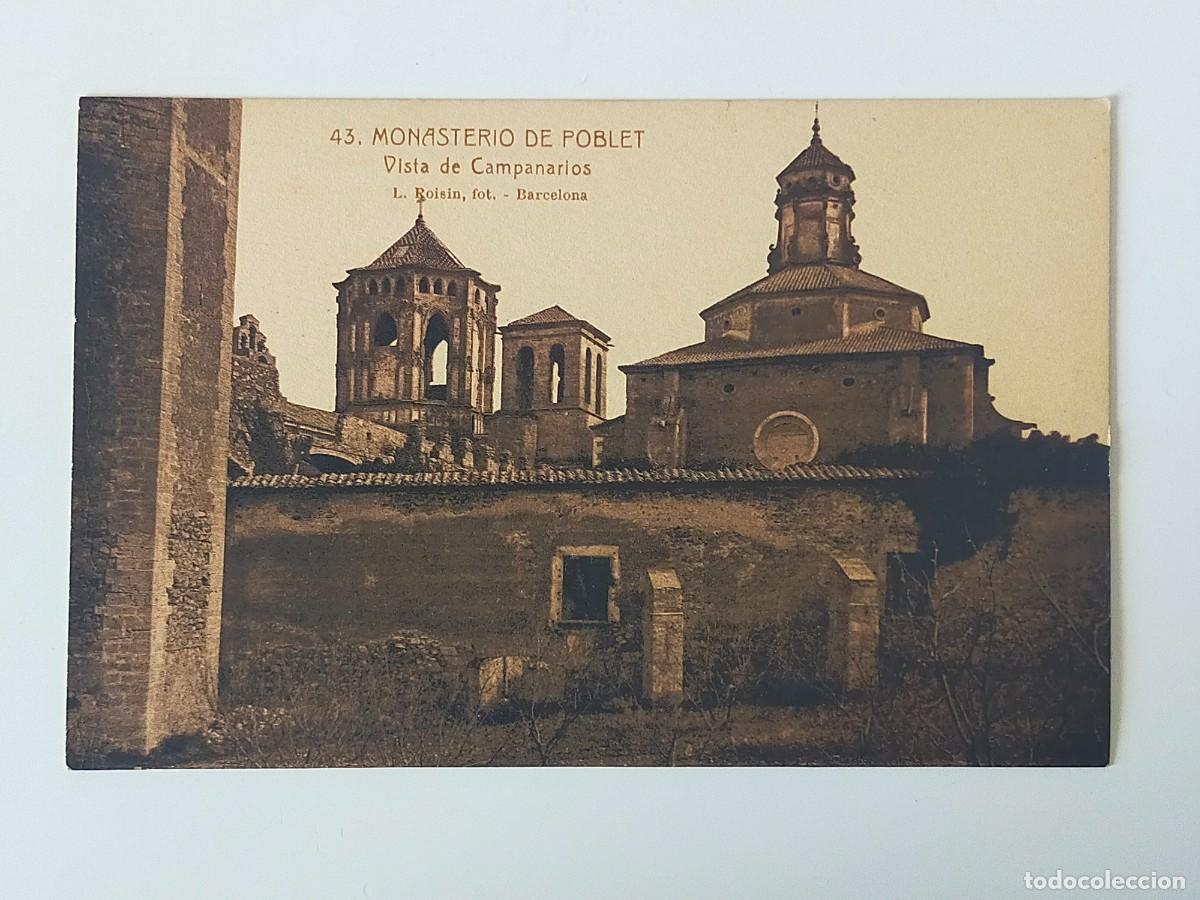 Postales: Tarjeta Postal TARRAGONA: Monasterio de Poblet, Vista de los Campanarios - Fot L Roisin - S/C